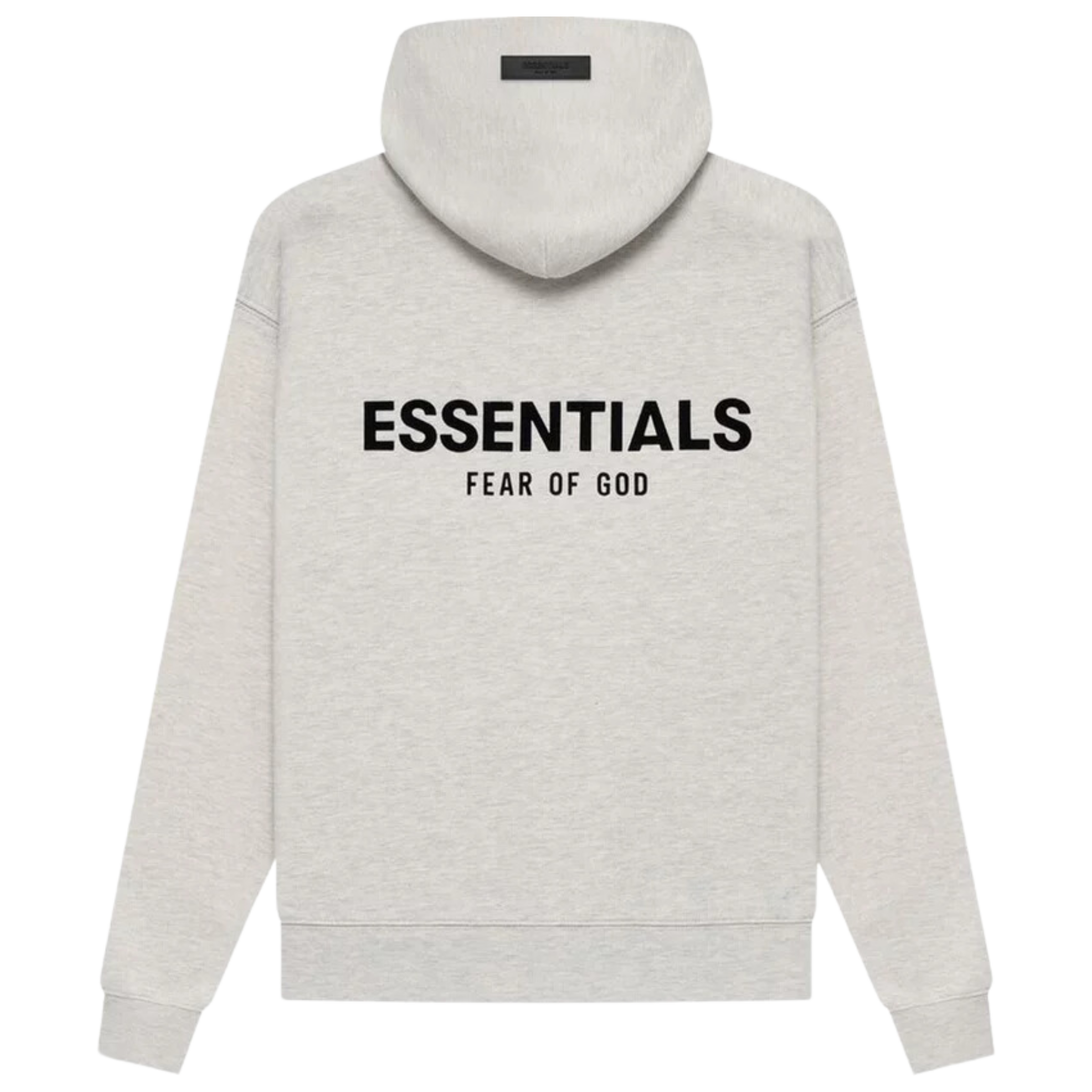 The Fear of God Essentials Hoodie in 'Light Oatmeal' from SS22 is made from soft, cotton-blend fleece for a comfortable fit. Featuring a minimalist design, the hoodie includes a tonal logo print on the chest and a drawstring hood, making it a versatile and stylish addition to any wardrobe.