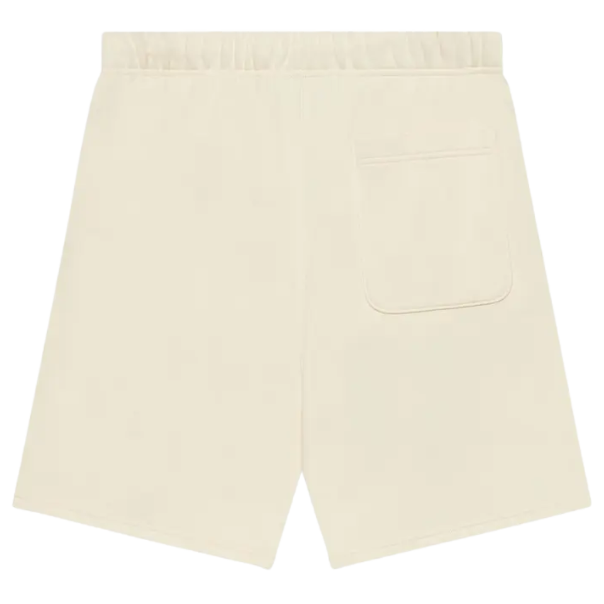 The Fear of God Essentials Shorts 'Buttercream' from SS21 offer a relaxed and minimalist design in a soft, neutral buttercream colorway. Crafted from high-quality cotton-blend fabric, these shorts feature an elastic waistband with an adjustable drawstring and a subtle rubberized logo patch for a signature touch. Ideal for casual wear, they combine comfort and style effortlessly.