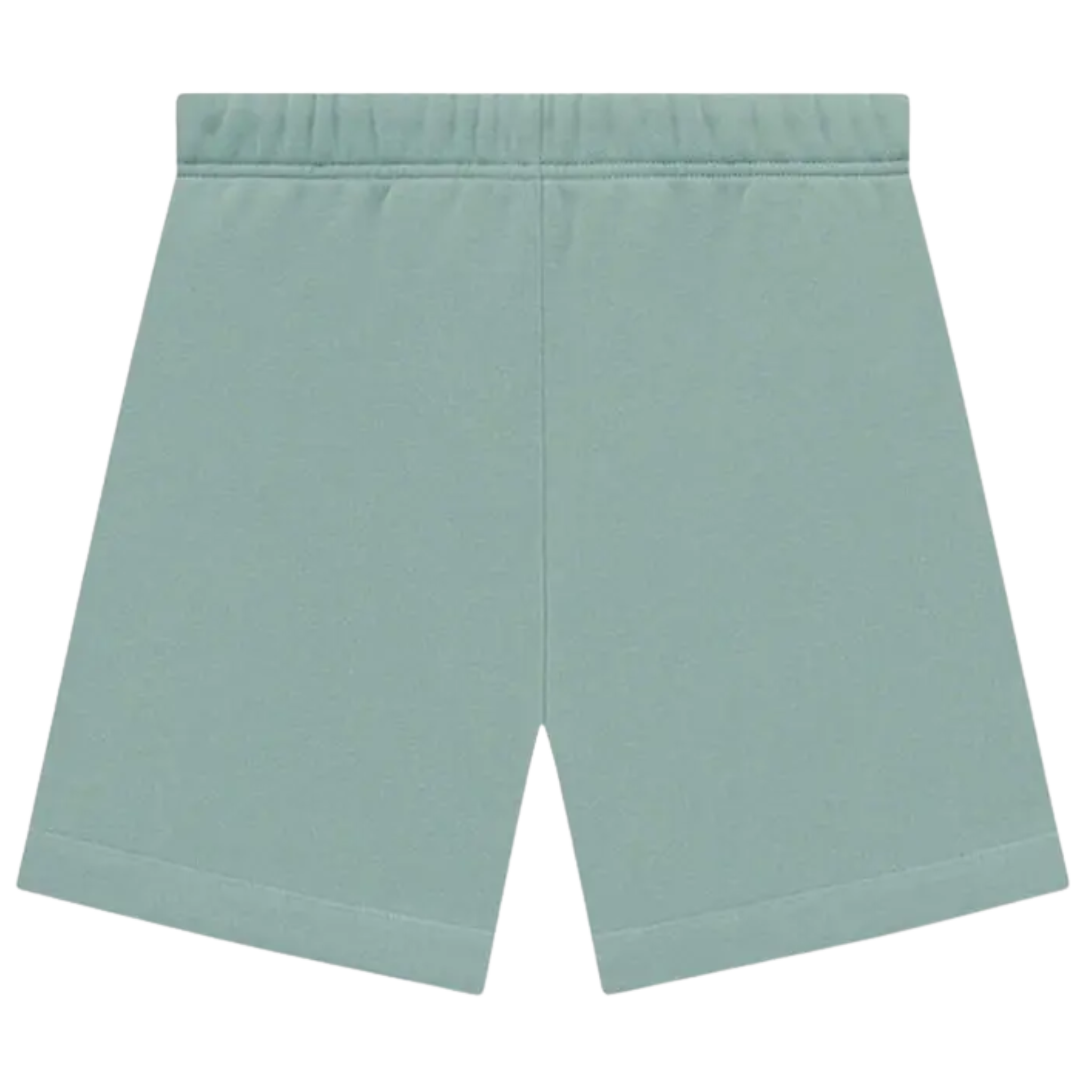 The Fear of God Essentials Sweatshorts in pale green are made from a soft fleece-back cotton-blend jersey. Designed for the SS23 season, these wide-leg shorts feature a velvet-embossed logo on the lower leg and a rubber branded patch on the waist. Finished with the signature elongated drawcord, they offer a comfortable, stylish look for casual wear.