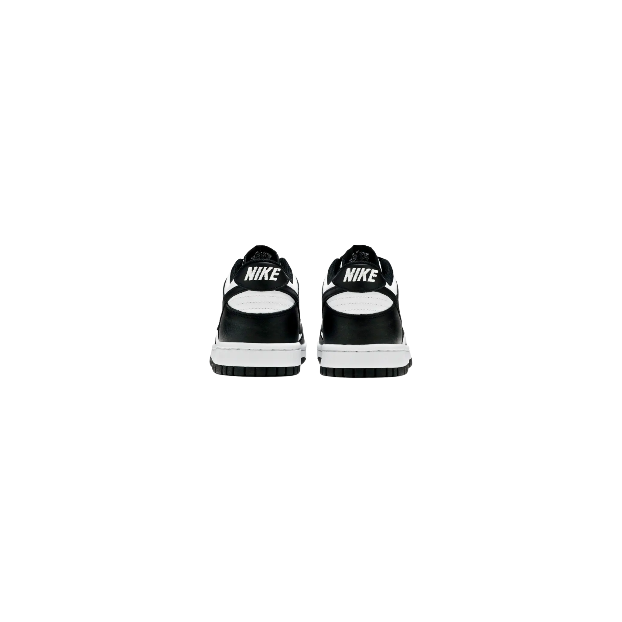 The Nike Dunk Low GS ‘Black White’ features a classic two-tone color scheme with a white leather base and black overlays. Designed by Peter Moore, the retro silhouette includes a low-profile midsole and a rubber outsole with a traction pattern for quick pivots on the hardwood. The simplistic design highlights clean lines, making it a versatile and stylish option for big kids.