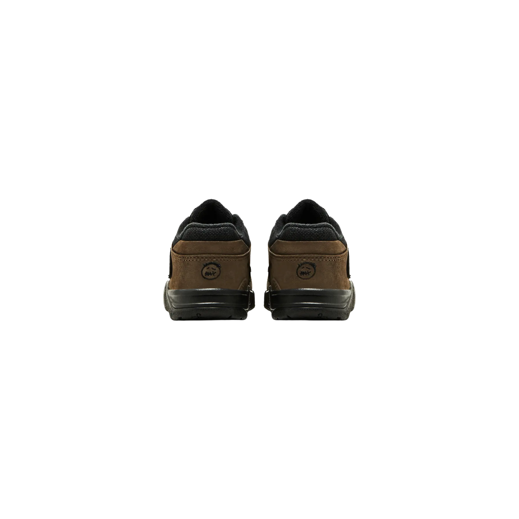 The Travis Scott x Jordan Jumpman Jack TR TD 'Dark Mocha' features a dark mocha upper with contrasting beige accents, oversized reverse Swoosh, and signature Cactus Jack branding on the heel and tongue.
