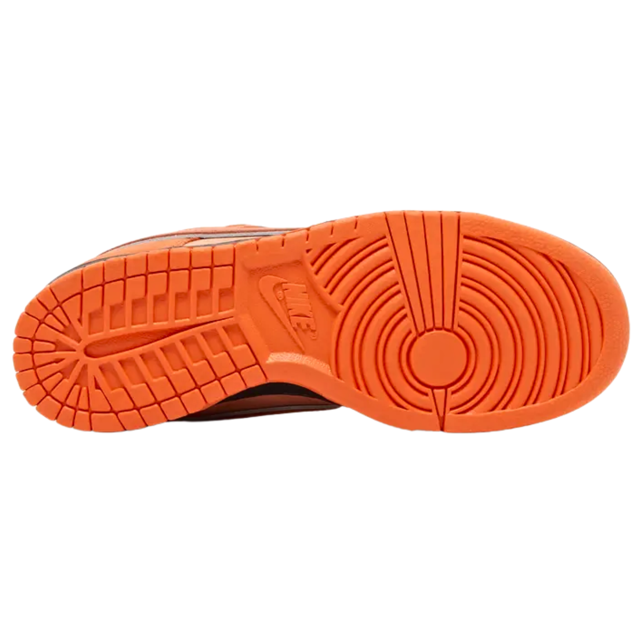 The Concepts x Nike Dunk Low SB ‘Orange Lobster’ continues the collaborative series, drawing inspiration from the rare orange lobster. The nubuck upper features varying shades of orange, with lightly speckled overlays and a tonal Swoosh outlined in white. A woven Nike SB tag adorns the white mesh tongue, while a bib-themed pattern decorates the interior lining. The sneaker is built on a traditional cupsole, with black sidewalls and a grippy orange rubber outsole for enhanced traction and style.