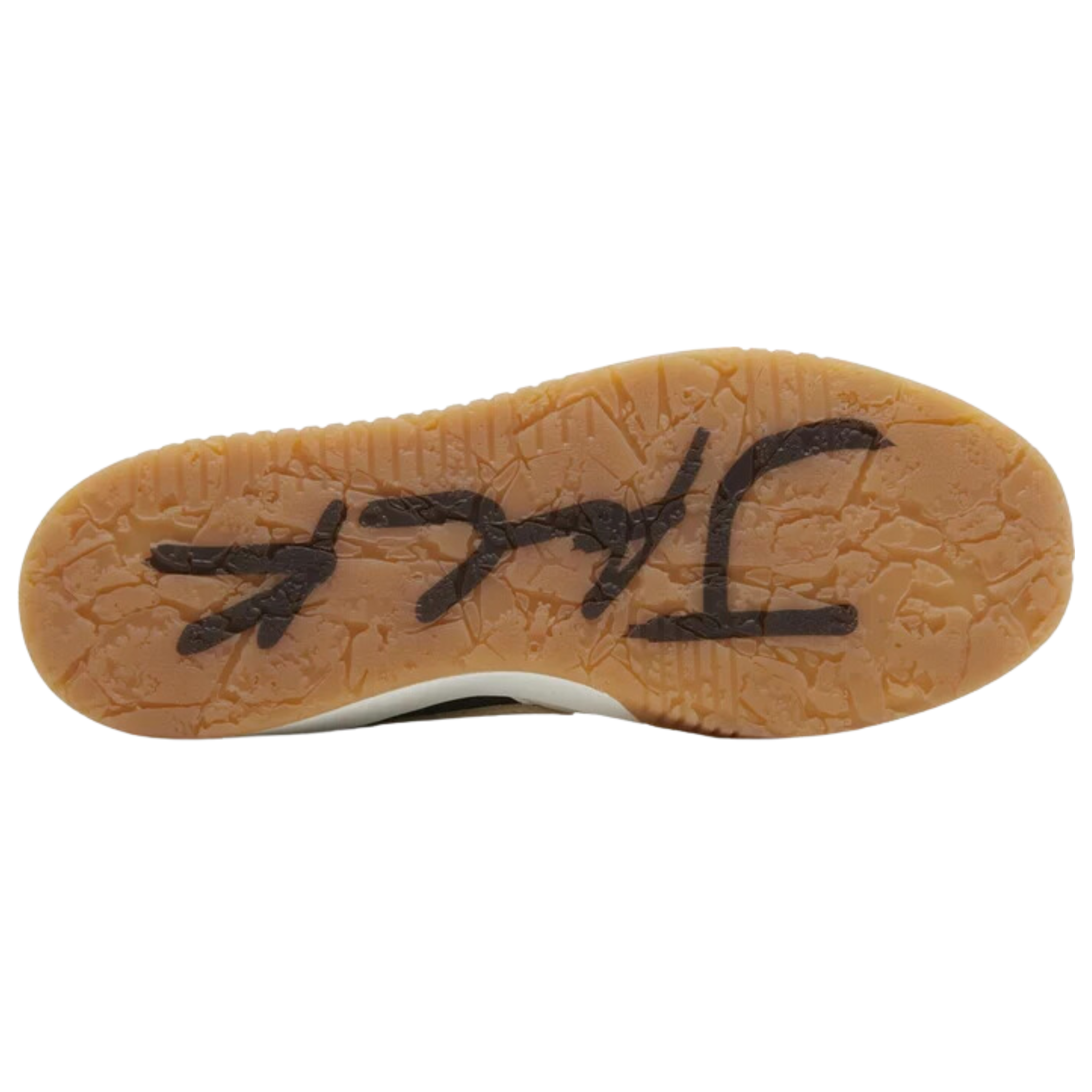 Travis Scott x Jordan Jumpman Jack TR 'Sail' featuring a dark brown canvas upper with off-white leather overlays and a reverse beige Swoosh. The sneaker includes crimson accents on the Jumpman icon on the tongue, Cactus Jack face logo on the back heel, and a grippy gum rubber outsole with a wear-away 'Jack' wordmark, wrapped by a white foam midsole.