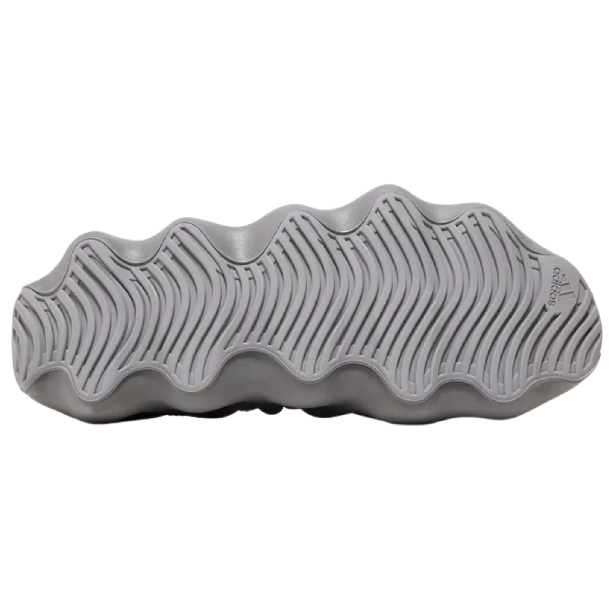Shop the adidas Yeezy 450 ‘Stone Grey’ featuring a sleek grey one-piece knit upper with a sock-like collar and standard lace closure. The PU-injected midsole wraps up the sides for unique style and structural support, while the contoured rubber outsole offers a wavy traction pattern for optimal grip.