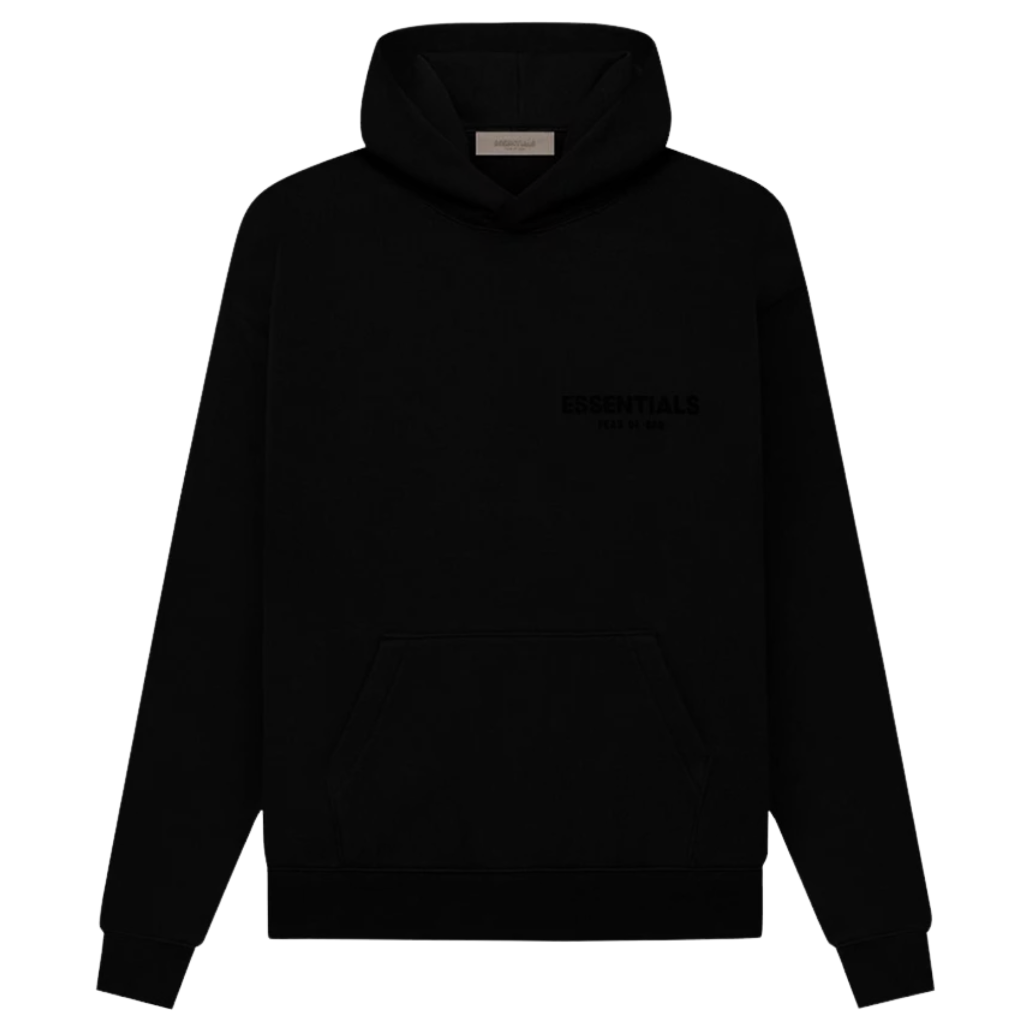 The Fear of God Essentials Pullover Hoodie 'Stretch Limo' from SS22 is crafted from fleece-backed heavyweight cotton for a comfortable fit. Featuring a minimalist design, it’s adorned with a tonal logo print on the chest, making it a versatile and stylish addition to any wardrobe.