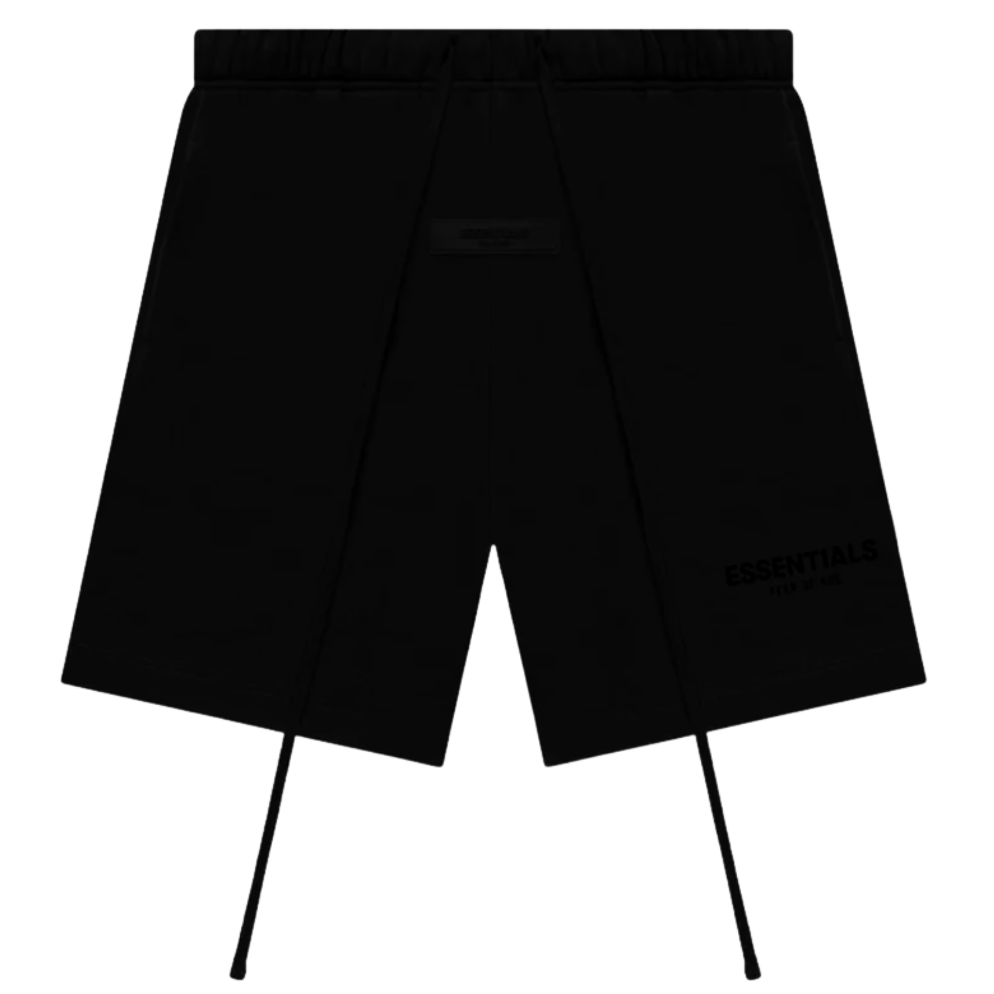 The Fear of God Essentials Sweatshort 'Stretch Limo' from SS22 features a vintage sportswear-inspired design with a straight-leg fit. Made from mid-weight cotton-blend jersey with fleece backing, the sweatshorts are detailed with a tonal printed logo and a rubberized patch on the front. The signature elongated drawstring adds a unique touch to the relaxed, stylish look.