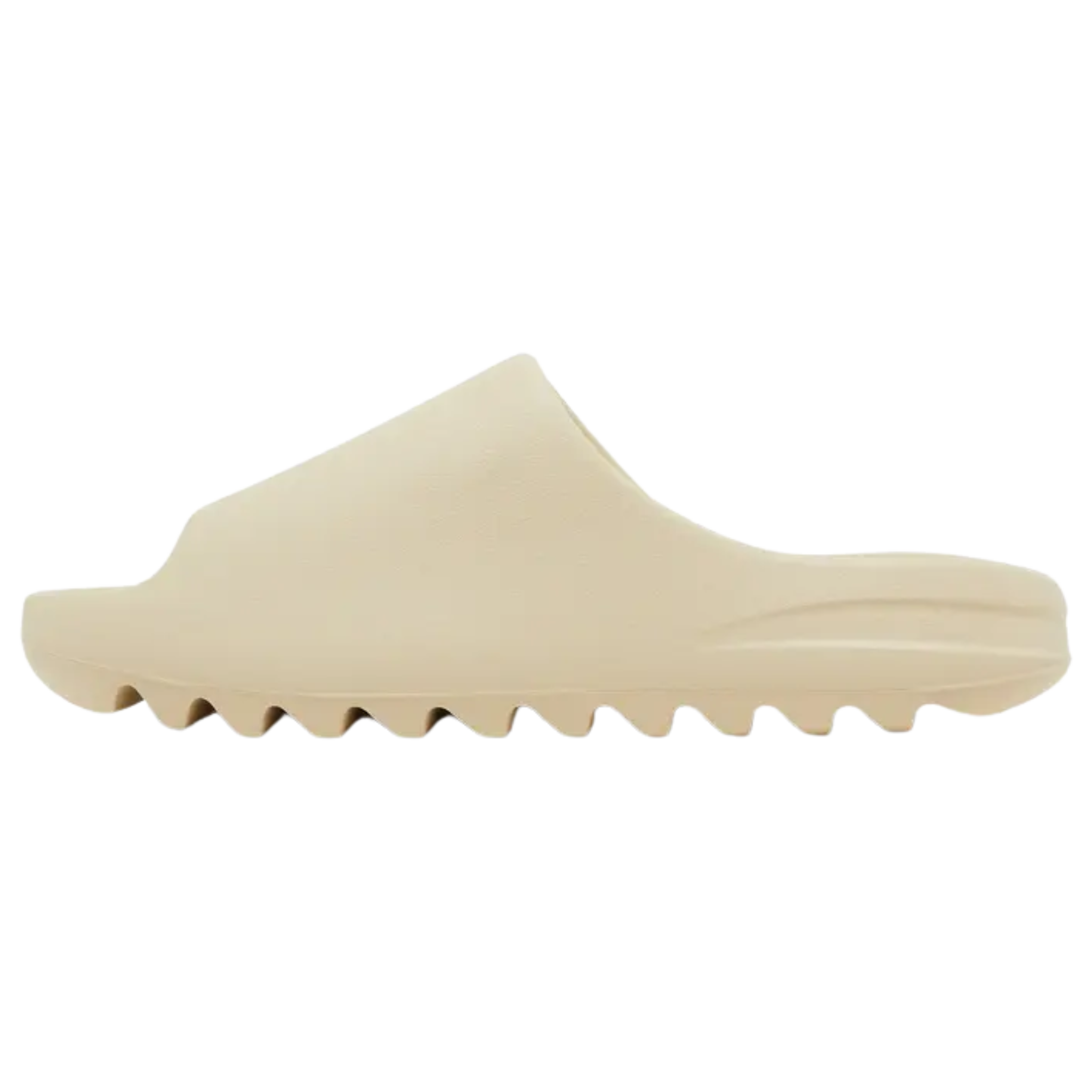 Shop the 2022 edition of the adidas Yeezy Slide ‘Bone’ in a neutral ivory hue. Made from lightweight, durable injection-molded EVA, this minimalist sandal features a plush footbed with a discreet adidas logo and a deep-grooved outsole for traction and impact protection.