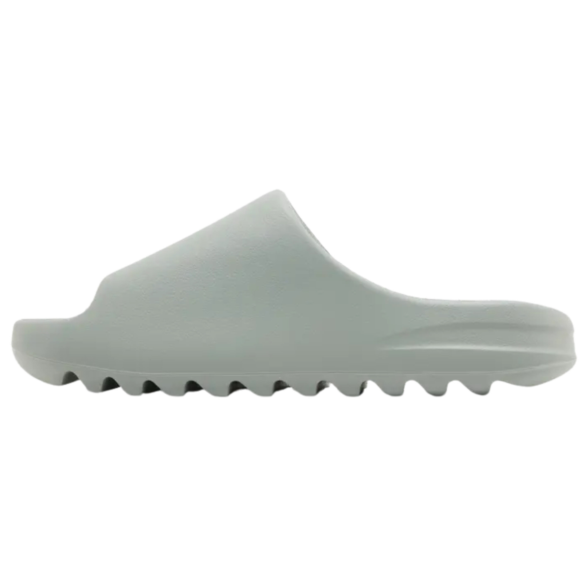Shop the adidas Yeezy Slide ‘Salt’ in a monochromatic grey, crafted from lightweight injected EVA foam. With a soft footbed for comfort, open-toe construction for airflow, and a serrated outsole with deep grooves for enhanced cushioning and grip.