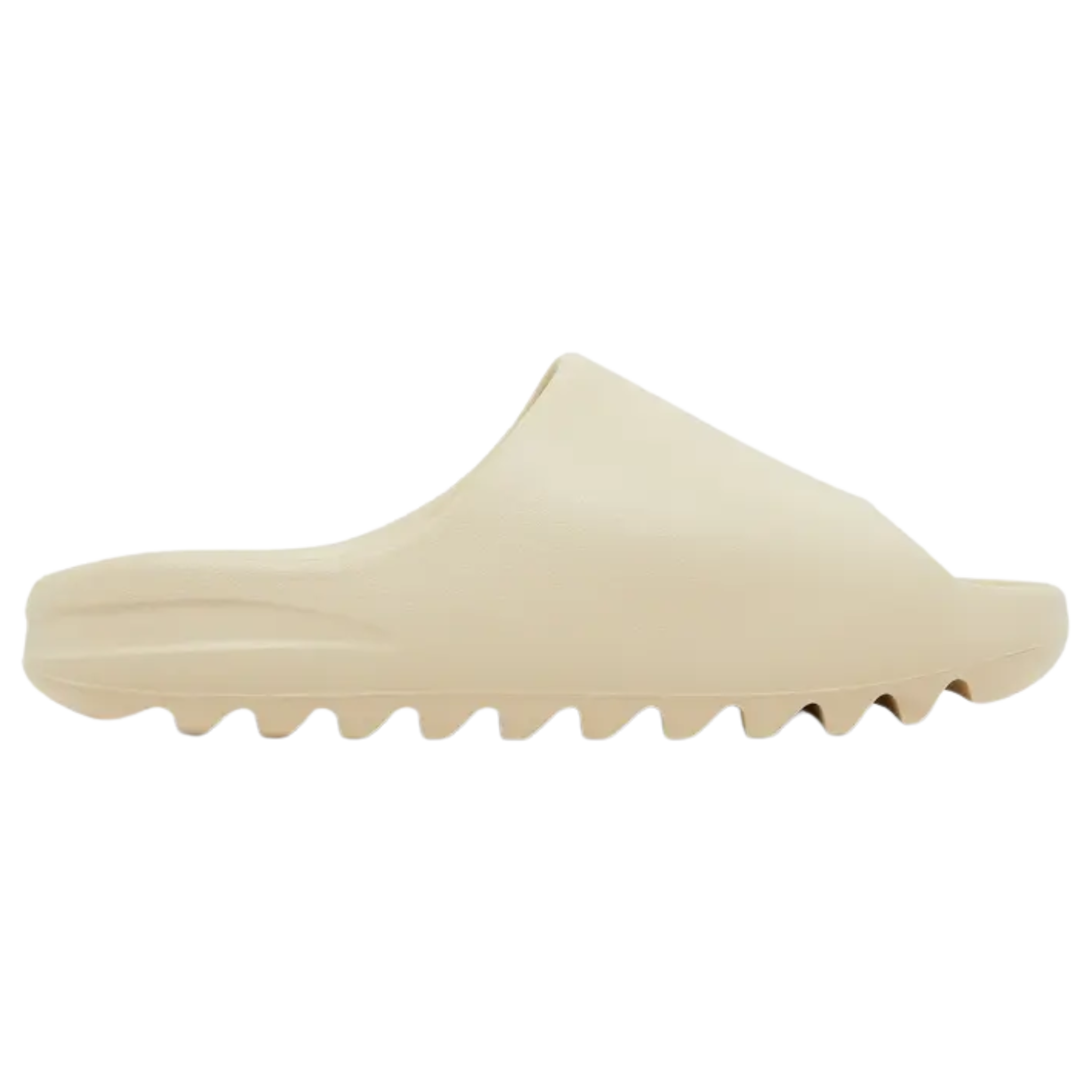 Shop the 2022 edition of the adidas Yeezy Slide ‘Bone’ in a neutral ivory hue. Made from lightweight, durable injection-molded EVA, this minimalist sandal features a plush footbed with a discreet adidas logo and a deep-grooved outsole for traction and impact protection.