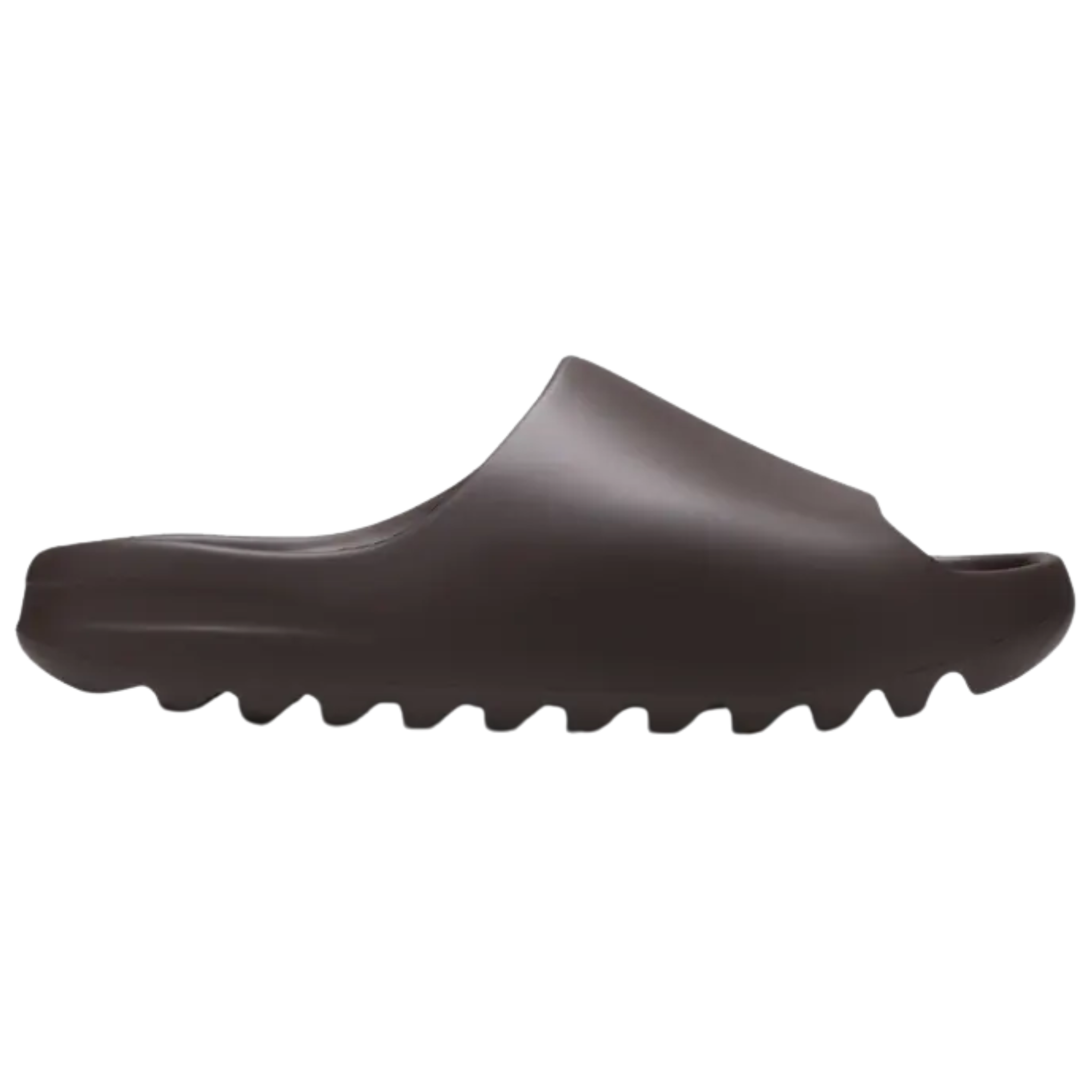 Shop the 2021 edition of the adidas Yeezy Slide ‘Soot,’ featuring a dark brown injected EVA foam unibody construction. Designed with a soft footbed for comfort, the sawtooth outsole offers cushioning and enhanced traction. adidas’ three-stripes logo is debossed on the footbed as subtle branding.