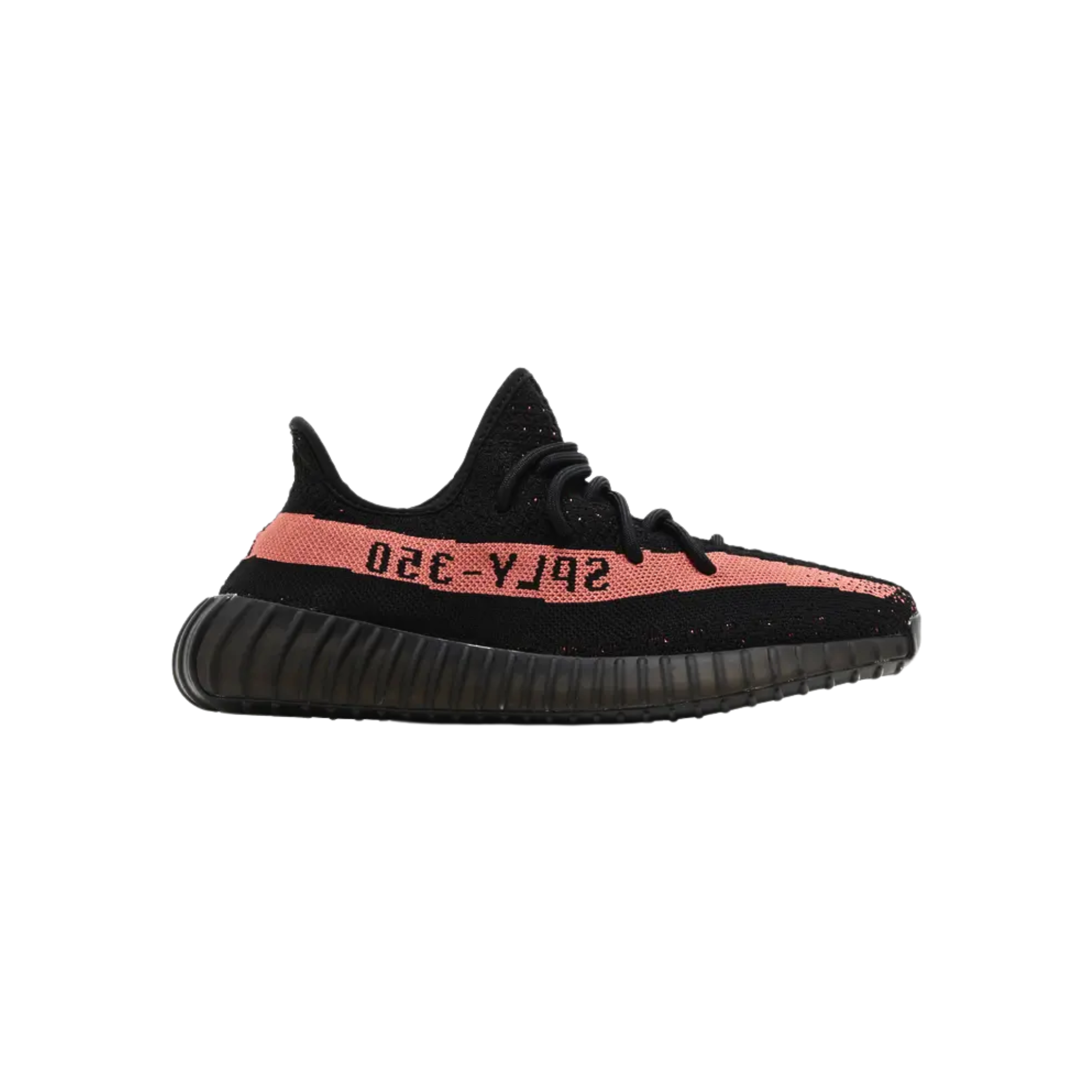 Shop the adidas Yeezy Boost 350 V2 Kids ‘Red,’ released for Yeezy Day 2022. This sneaker features a black Primeknit upper with center stitching and a bright crimson stripe with ‘SPLY-350’ branding. It offers full-length Boost cushioning, a durable black TPU wrap, and a rubber outsole for optimal traction.