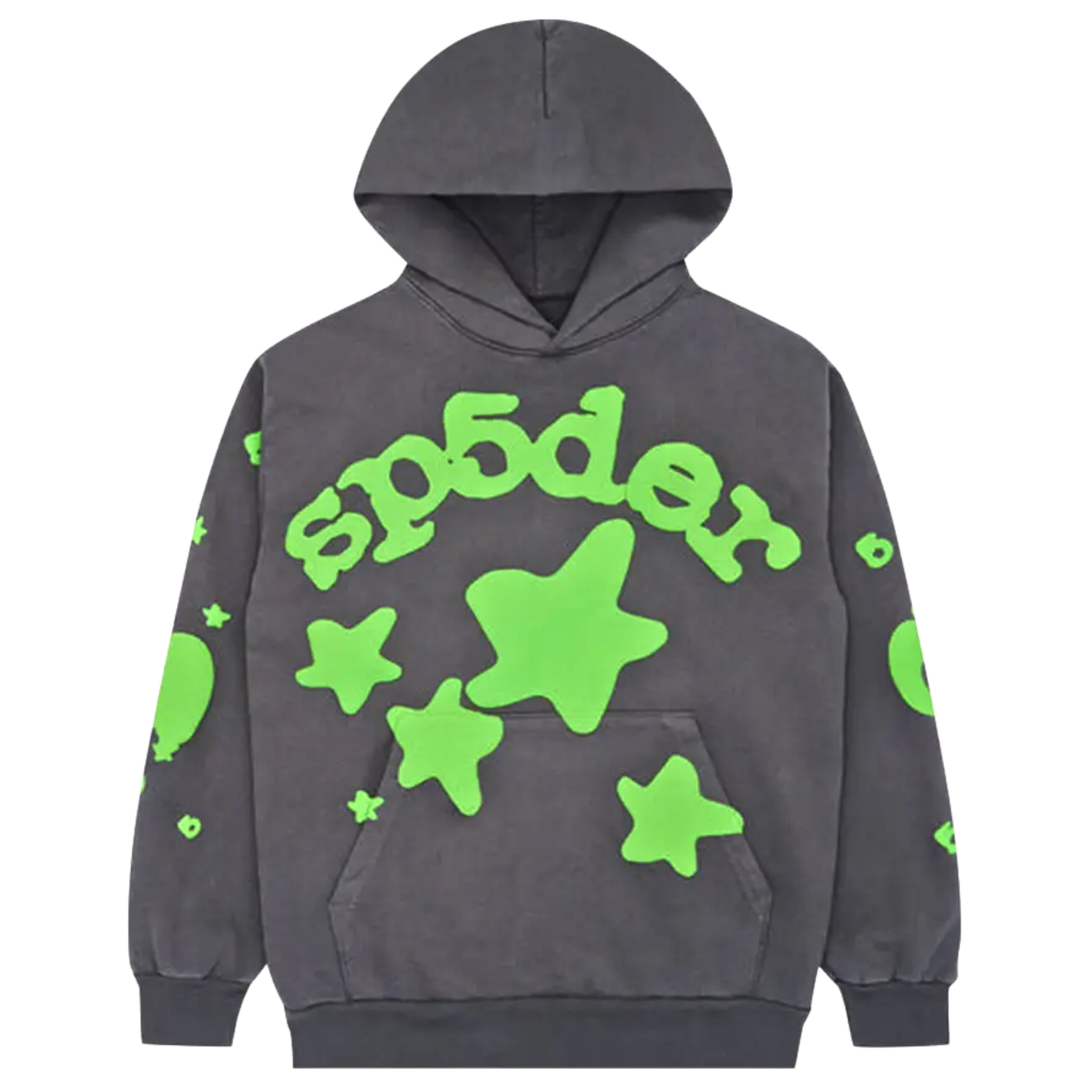 Sp5der Beluga Hoodie Slate Grey/Green