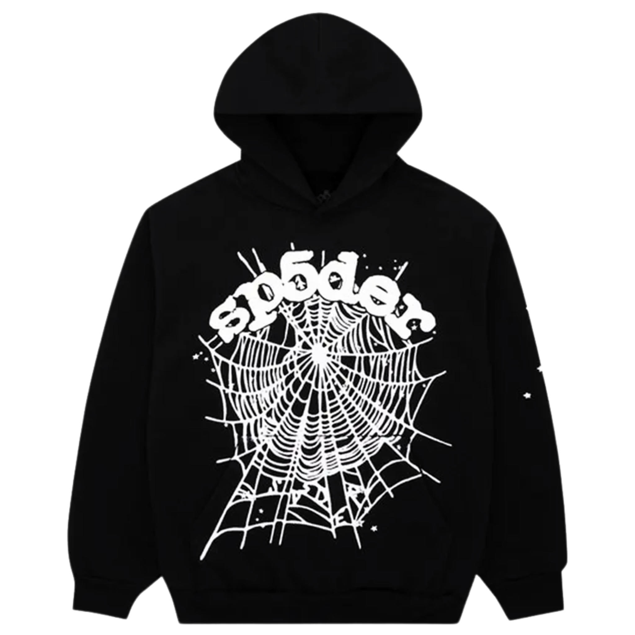 Sp5der OG Web Hoodie Black