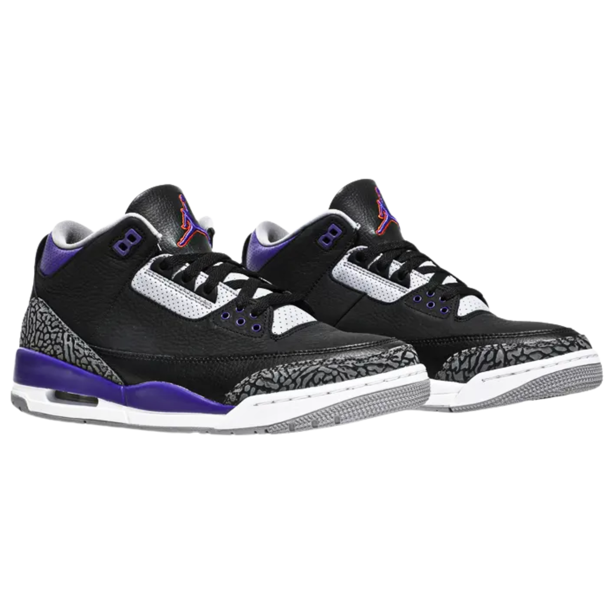 Jordan 3 Retro Black Court Purple