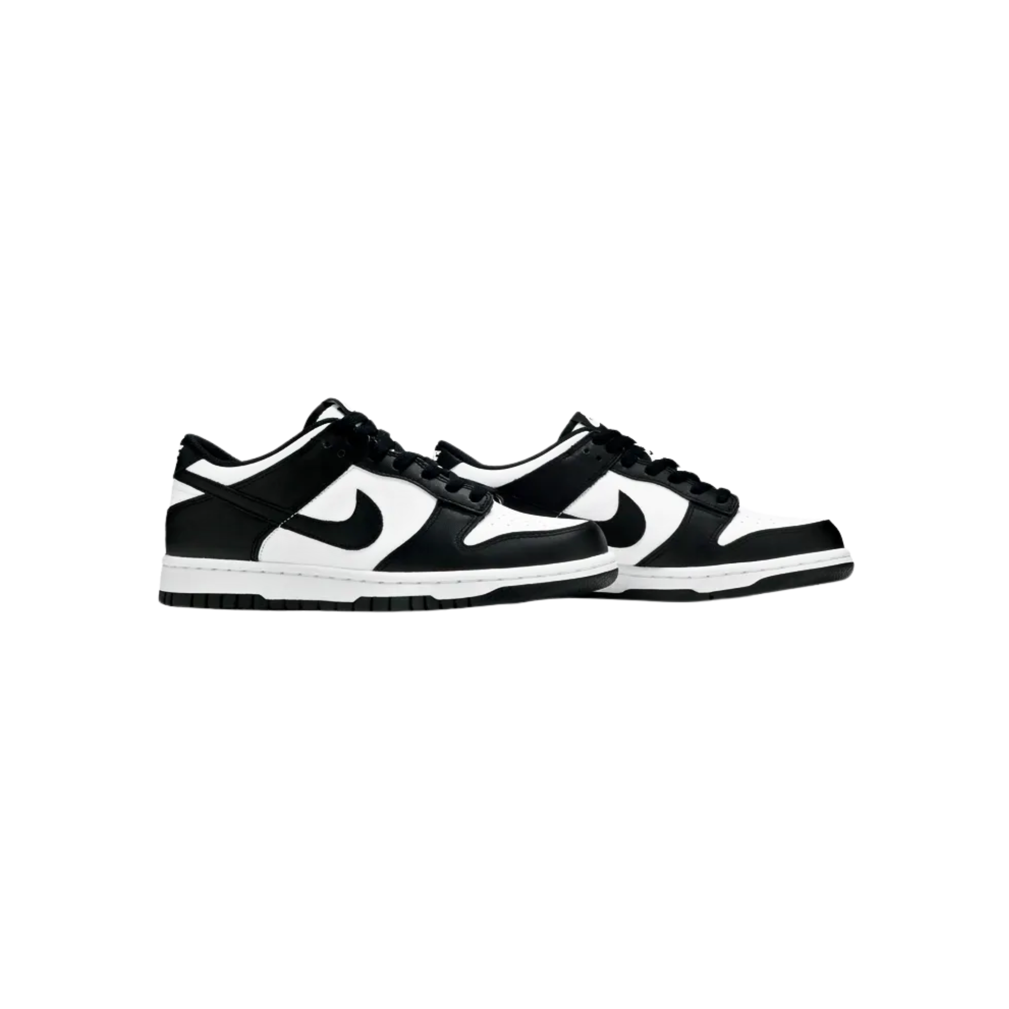 The Nike Dunk Low GS ‘Black White’ features a classic two-tone color scheme with a white leather base and black overlays. Designed by Peter Moore, the retro silhouette includes a low-profile midsole and a rubber outsole with a traction pattern for quick pivots on the hardwood. The simplistic design highlights clean lines, making it a versatile and stylish option for big kids.