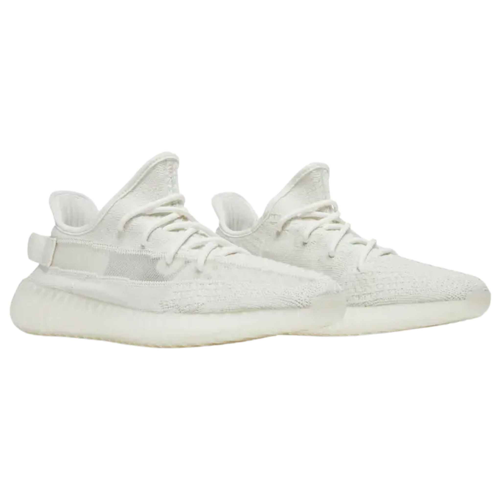 Shop the adidas Yeezy Boost 350 V2 ‘Pure Oat’ featuring a breathable ivory Primeknit upper with a see-through monofilament side stripe. Designed with a webbing pull tab for easy wear, interior three-stripe branding, and ‘Yeezy’ stamped on the sockliner. Enjoy responsive cushioning with a TPU-wrapped full-length Boost midsole.