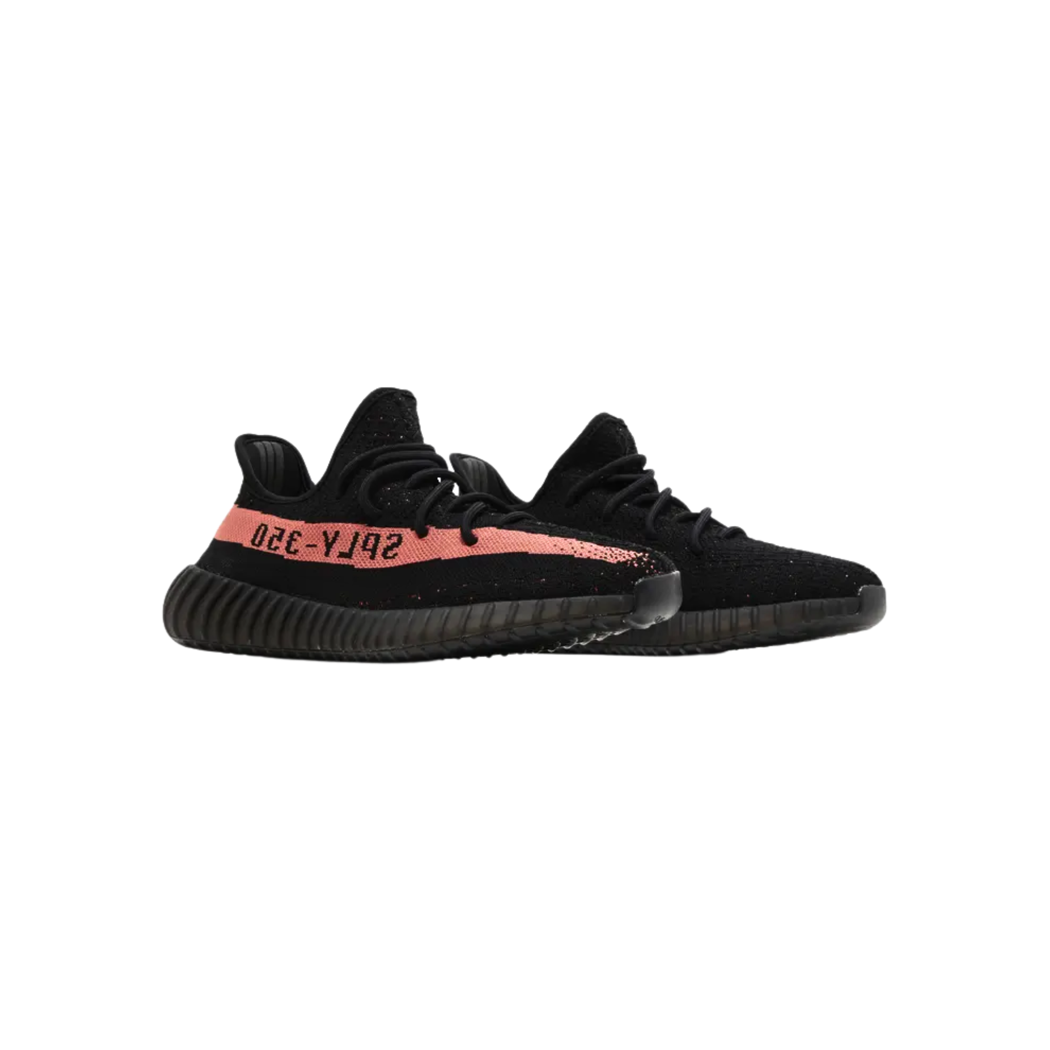 Shop the adidas Yeezy Boost 350 V2 Kids ‘Red,’ released for Yeezy Day 2022. This sneaker features a black Primeknit upper with center stitching and a bright crimson stripe with ‘SPLY-350’ branding. It offers full-length Boost cushioning, a durable black TPU wrap, and a rubber outsole for optimal traction.