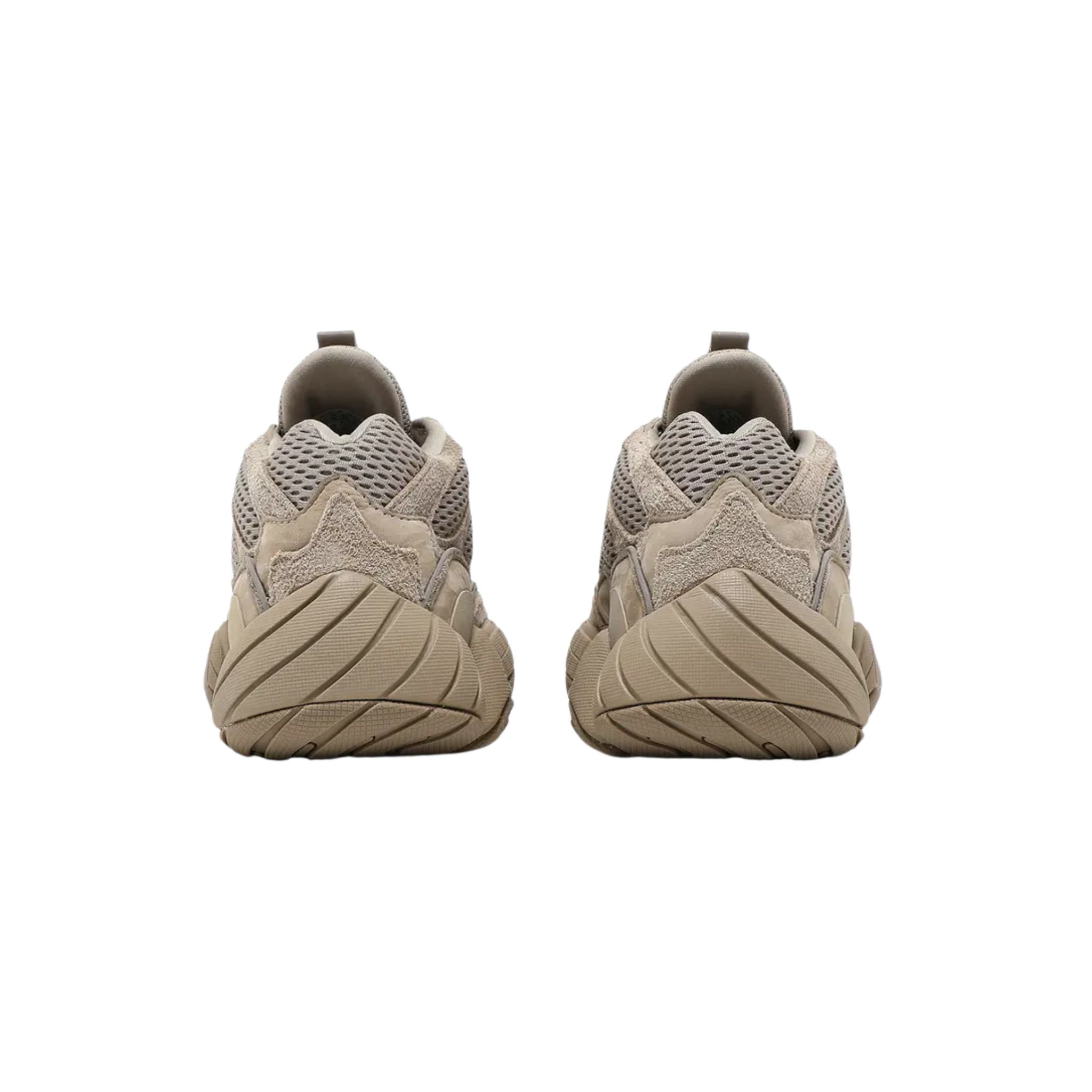 Shop the adidas Yeezy 500 ‘Taupe Light,’ featuring a monochromatic colorway with a premium mesh upper, cow suede, and leather overlays. Reflective piping around the eyelets enhances visibility, while a rubber midfoot wrap offers durability. The adiPRENE+ midsole, inspired by the adidas KB8 3, provides cushioning and support.