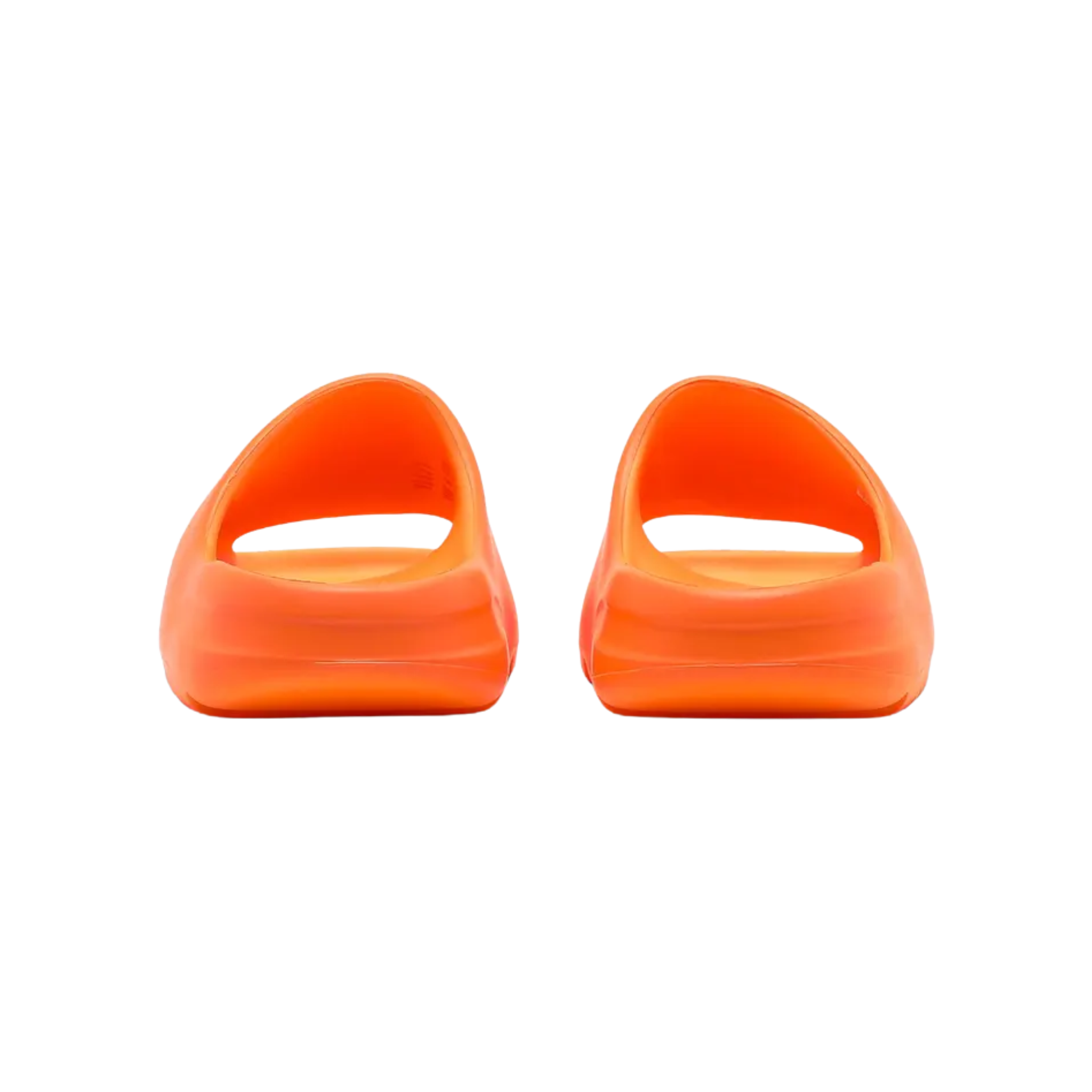 Shop the adidas Yeezy Slide ‘Enflame Orange,’ featuring a vibrant citrus hue and a lightweight injected EVA construction. With breathable open-toe design, a plush footbed with adidas’ three-stripe logo, and an outsole with pronounced flex grooves for improved cushioning and durable traction.