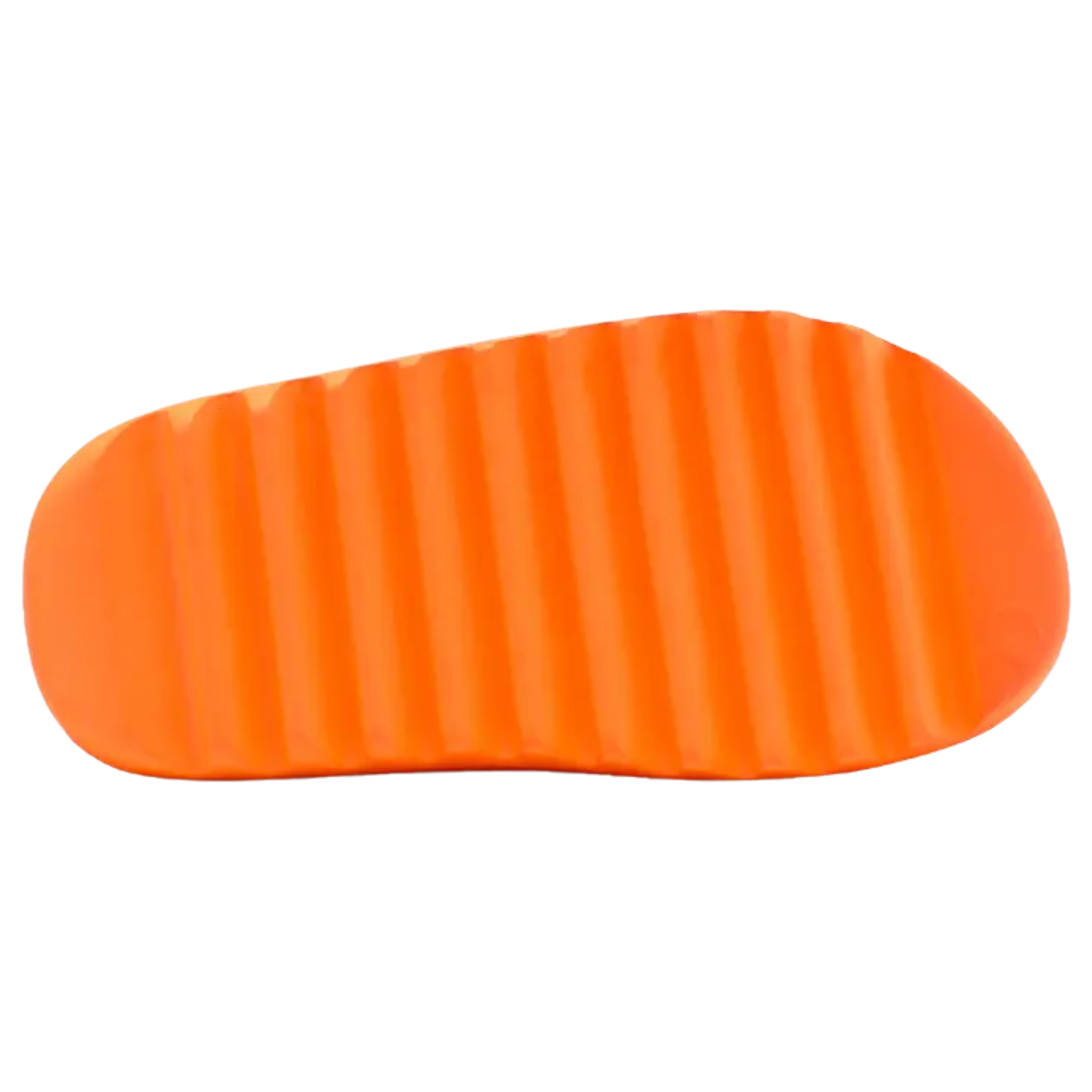 Shop the adidas Yeezy Slide ‘Enflame Orange,’ featuring a vibrant citrus hue and a lightweight injected EVA construction. With breathable open-toe design, a plush footbed with adidas’ three-stripe logo, and an outsole with pronounced flex grooves for improved cushioning and durable traction.