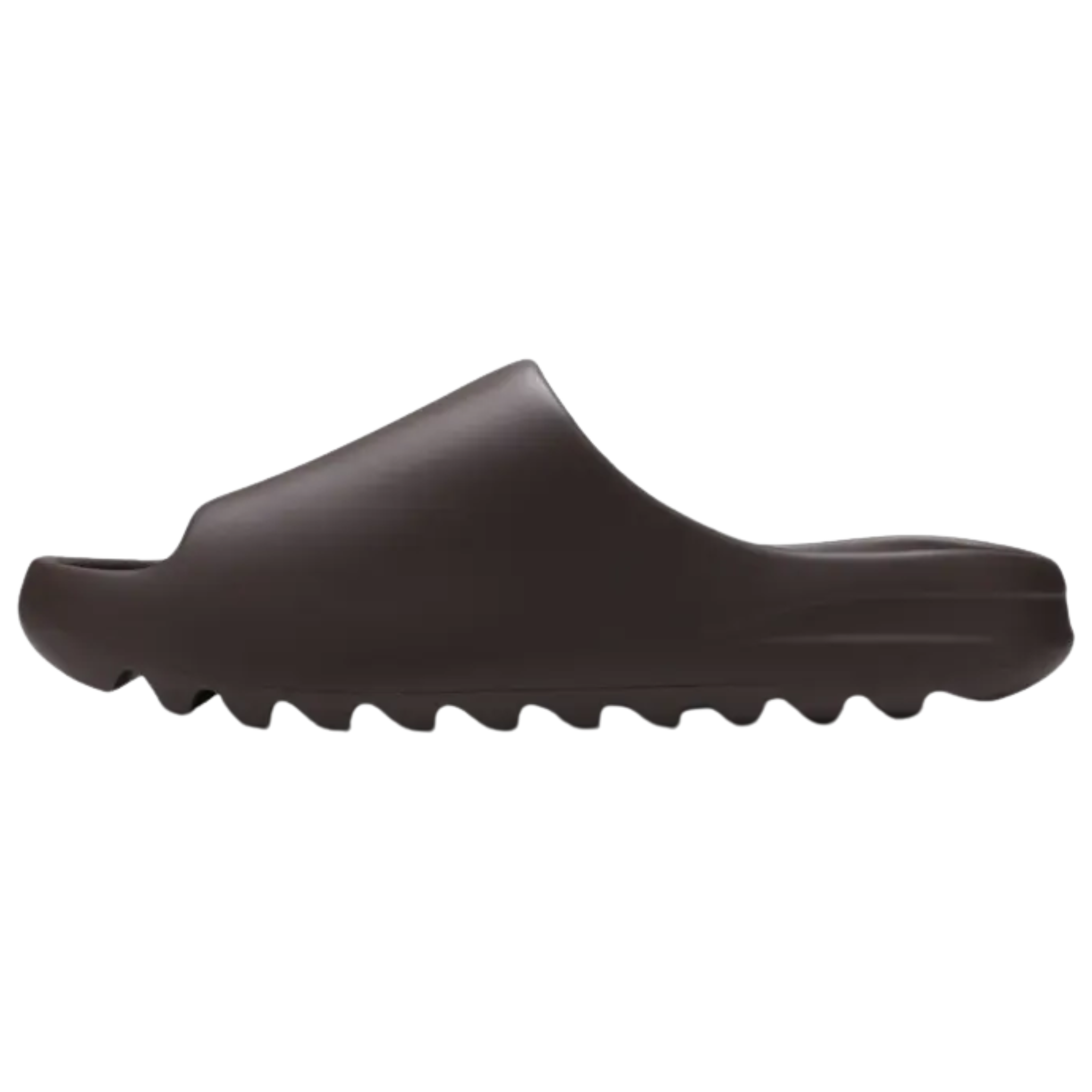 Shop the 2021 edition of the adidas Yeezy Slide ‘Soot,’ featuring a dark brown injected EVA foam unibody construction. Designed with a soft footbed for comfort, the sawtooth outsole offers cushioning and enhanced traction. adidas’ three-stripes logo is debossed on the footbed as subtle branding.