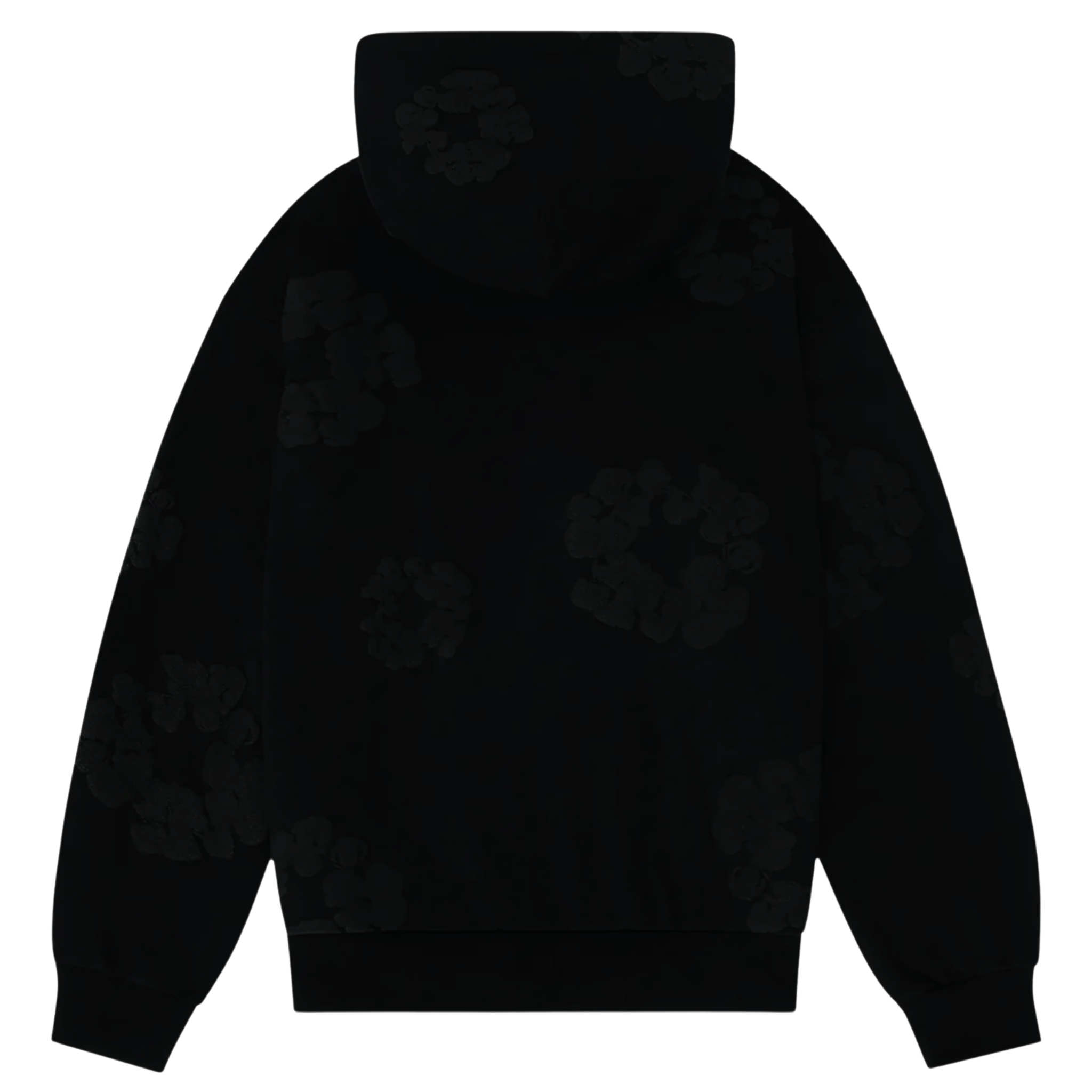 Denim Tears Cotton Wreath Hoodie Black Monochrome
