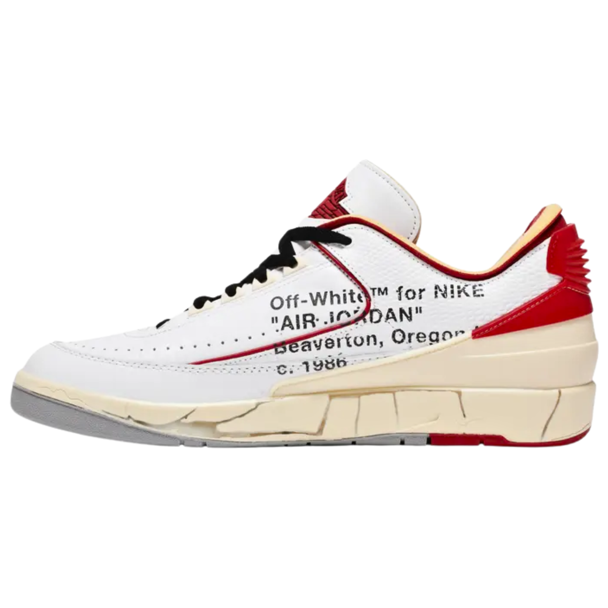 Off-White x Air Jordan 2 Retro Low SP White Varsity Red